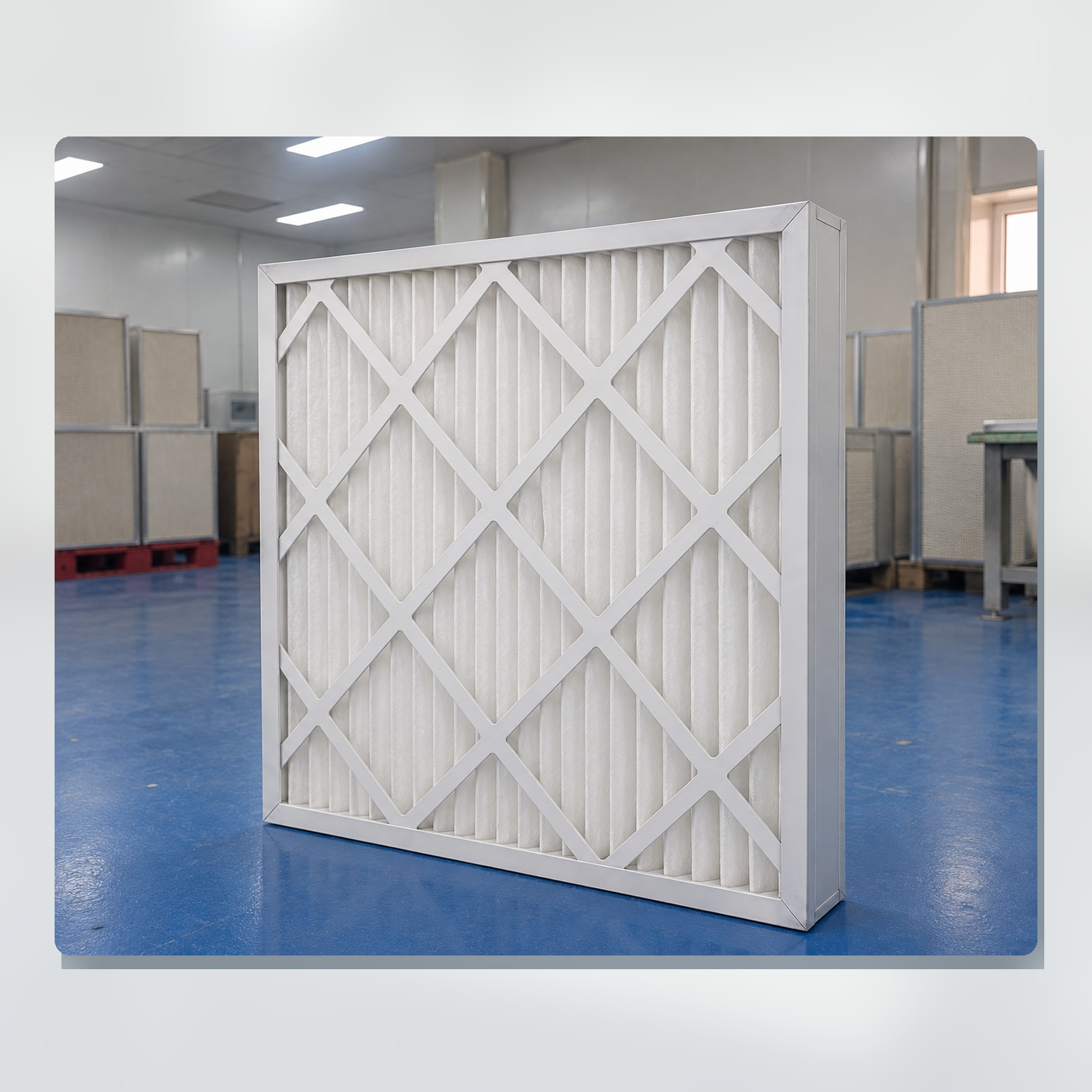 Pleated panel filters